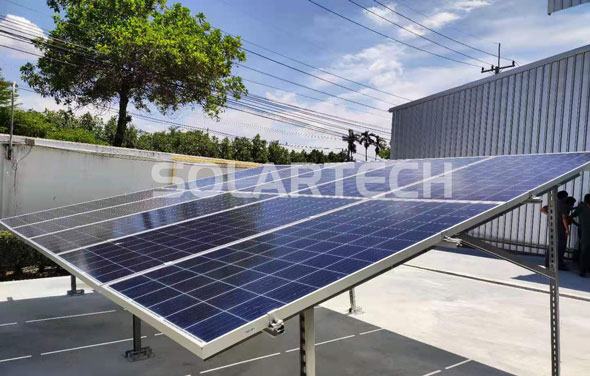 天源2.2KW光伏揚水系統(tǒng)為泰國造紙廠供水