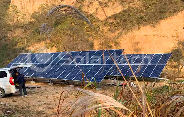 Solartech太陽(yáng)能水泵系統(tǒng)助力陜西咸陽(yáng)解決光伏農(nóng)業(yè)灌溉